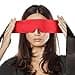 FRESHME Satin Eye Mask Sleeping Adjustable Eye Shade Soft and Comfortable Satin Eye Blinder Cover for Women Men Night Travel Nap Meditation Valentines Day Gift 160cm63in Black and Red