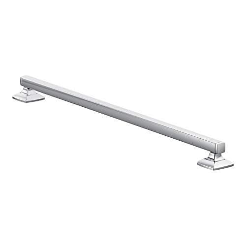 Moen YG5118BN Bathroom Safety 18-Inch Stainless Steel Transitional Bathroom Grab Bar, Brushed Nickel