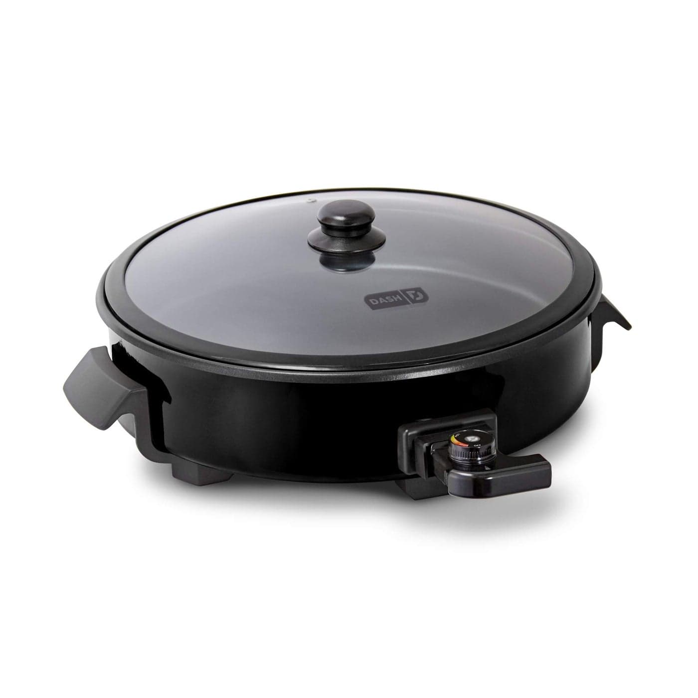 Dash Family Size Electric Skillet with 14 inch Nonstick Surface Recipe Book for Pizza Burgers Cookies Fajitas Breakfast More 20 Cup Capacity 1400Watt Black