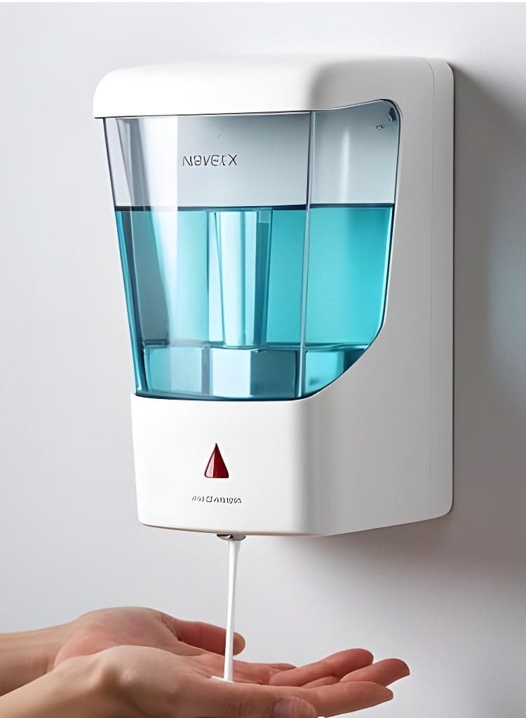Touchless Automatic Soap Dispenser 600ml Hand Soap Dispenser for Bathroom Kitchen,Infrared Sensor Soap Pump, White