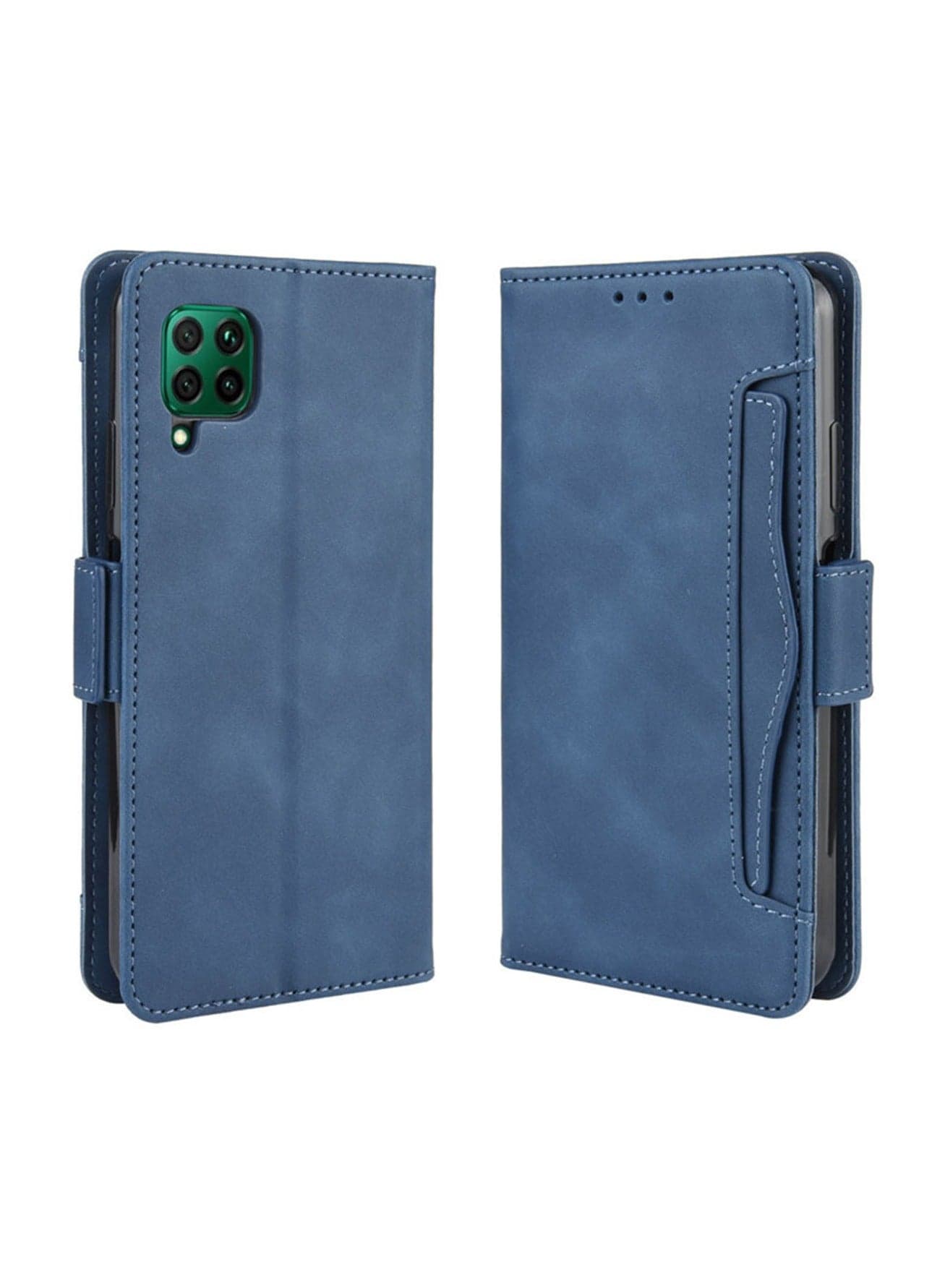 PU Leather Protection Cover Wallet For Huawei Nova 7i/6SE Blue
