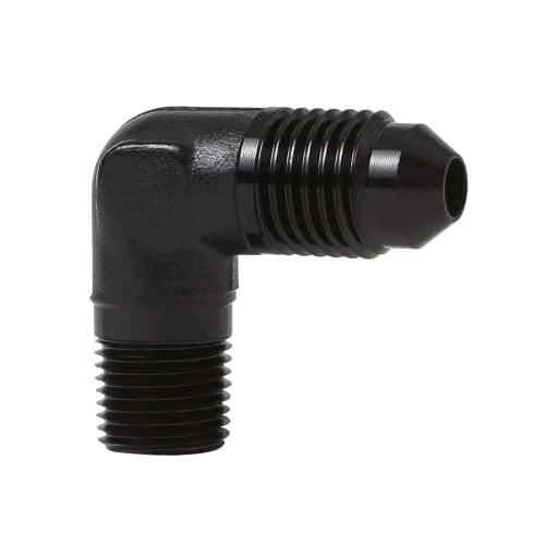 EVIL ENERGY 4AN to 18 NPT Male 90 Degree Fitting Adapter Aluminum