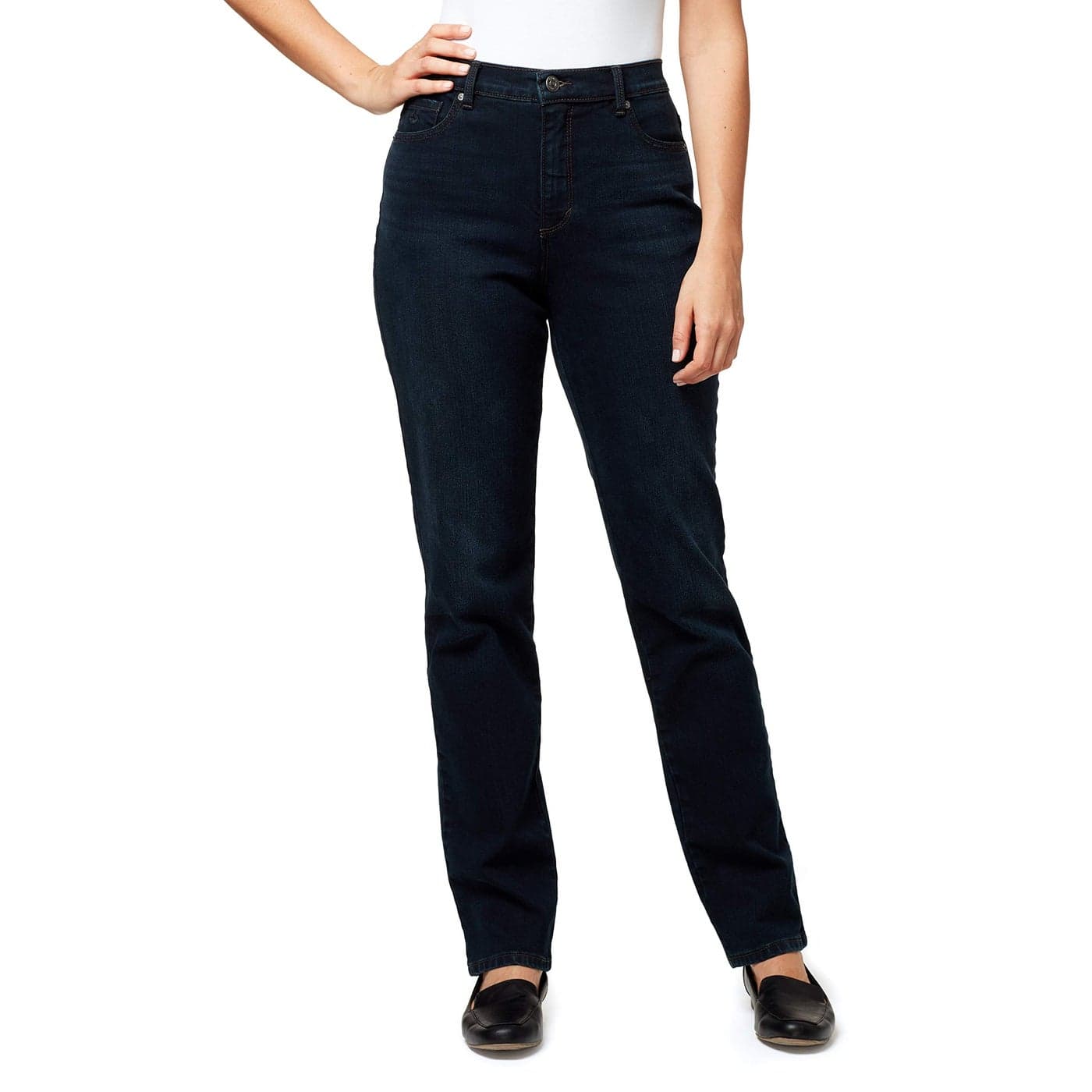 Gloria Vanderbilt Womens Amanda Classic High Rise Tapered Jean Standard Alton 12