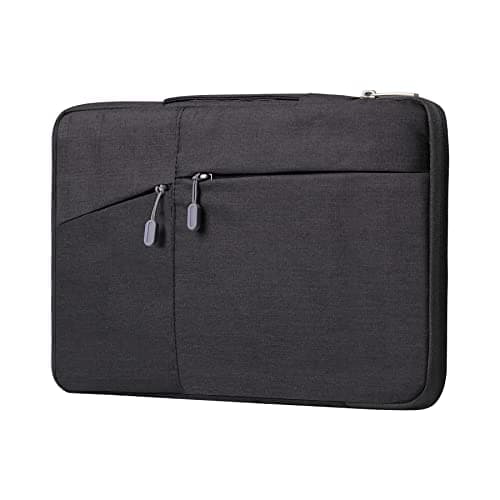 Megoo 15" Laptop Sleeve for Microsoft Surface Laptop 5/4/Book 3 15.6", MacBook Air 15.3"/Pro 16.2", Samsung Galaxy Book 15.6", Carry Case for 15" 16" Chromebook Computer(Black)