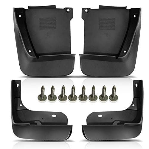 YHTAUTO Set of 4 Mud Flaps Splash Guards Accessories Replacement for Honda Accord 2003-2007, Sedan 4-Door, Front and Rear LH RH, Black
