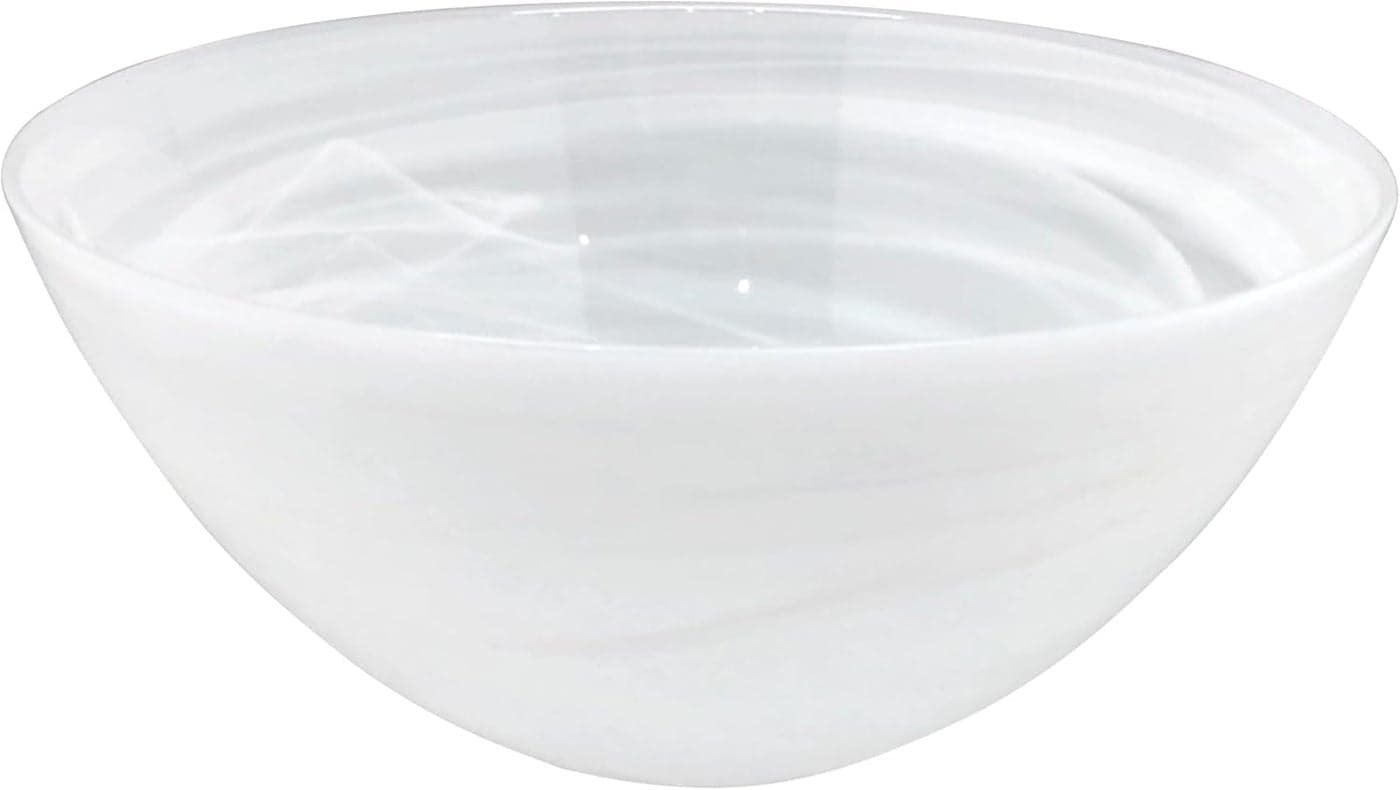 ALABASTER WHITE MEDIUM BOWL WHITE ALABASTER TABLEWARE BOWLS GLASS HANDMADE IN TURKEY