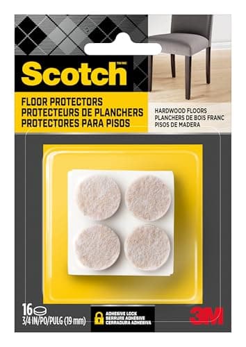 3M Company SP805-NA Scotch Felt Pads, Beige, 16 Piece