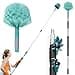 TelesPro 20 Feet High Reach Cobweb Duster with 512Ft Extension Pole Webster Cobweb Duster with 3Stage Telescopic Aluminum Pole Spider Web Brush for Outdoor Indoor Cleaning Soft Bristles