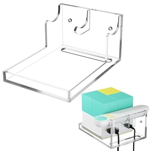 Beautyflier WallMounted Holder for Nex Playground Console and Remote Durable Acrylic Shelf Compatible with Nex Playground Game System for Kids Families Keep Organized and Secure Holder Only