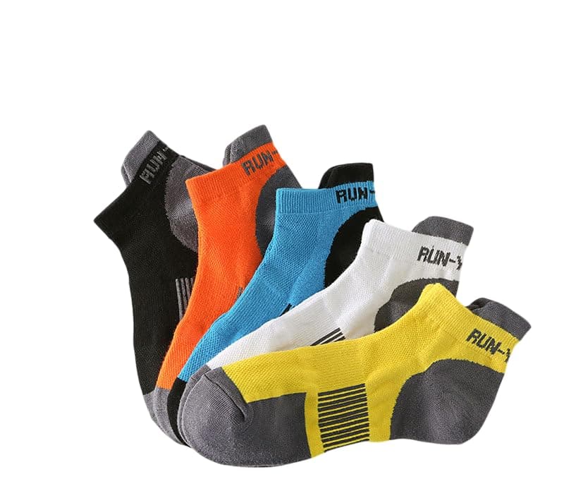 Celary Mens Socks||Anchor Lenth Collar type ||Sports Socks ||Breathable Net design 5 Piece Combo SOCkS