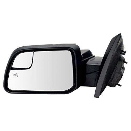 TRQ Left Mirror with Heat without Memory without Housing Turn Signal with Spotter Mirror Drivers Side Compatible with 2011-2014 Ford Edge FO1320455