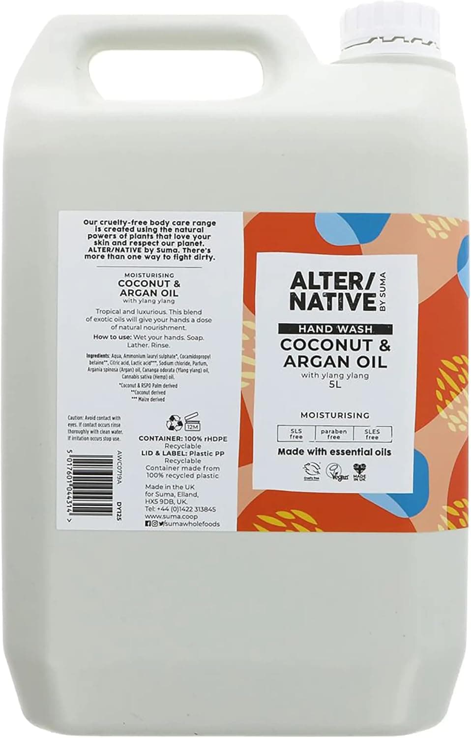 AlterNative Coconut and Argan Hand Wash 5L