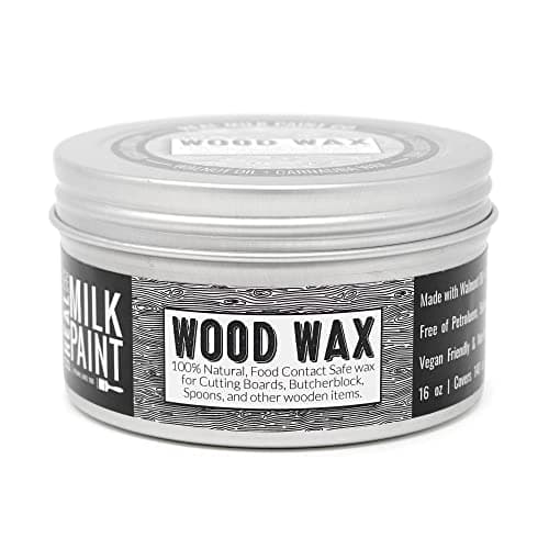 Real Milk Paint, Wood Wax for Finishing, Unfinished Furniture, Cutting Boards, Butcher Blocks, Food Grade, Vegan, 16 oz