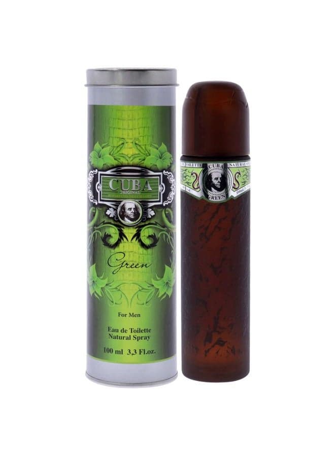 Green by Cuba for Men 3.3 oz Eau de Toilette Spray