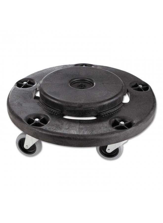 Rubbermaid Commercial Products Brute Trash Can Dolly with Wheels, Black, Transports 20, 32, 44 and 55G Brute Containers