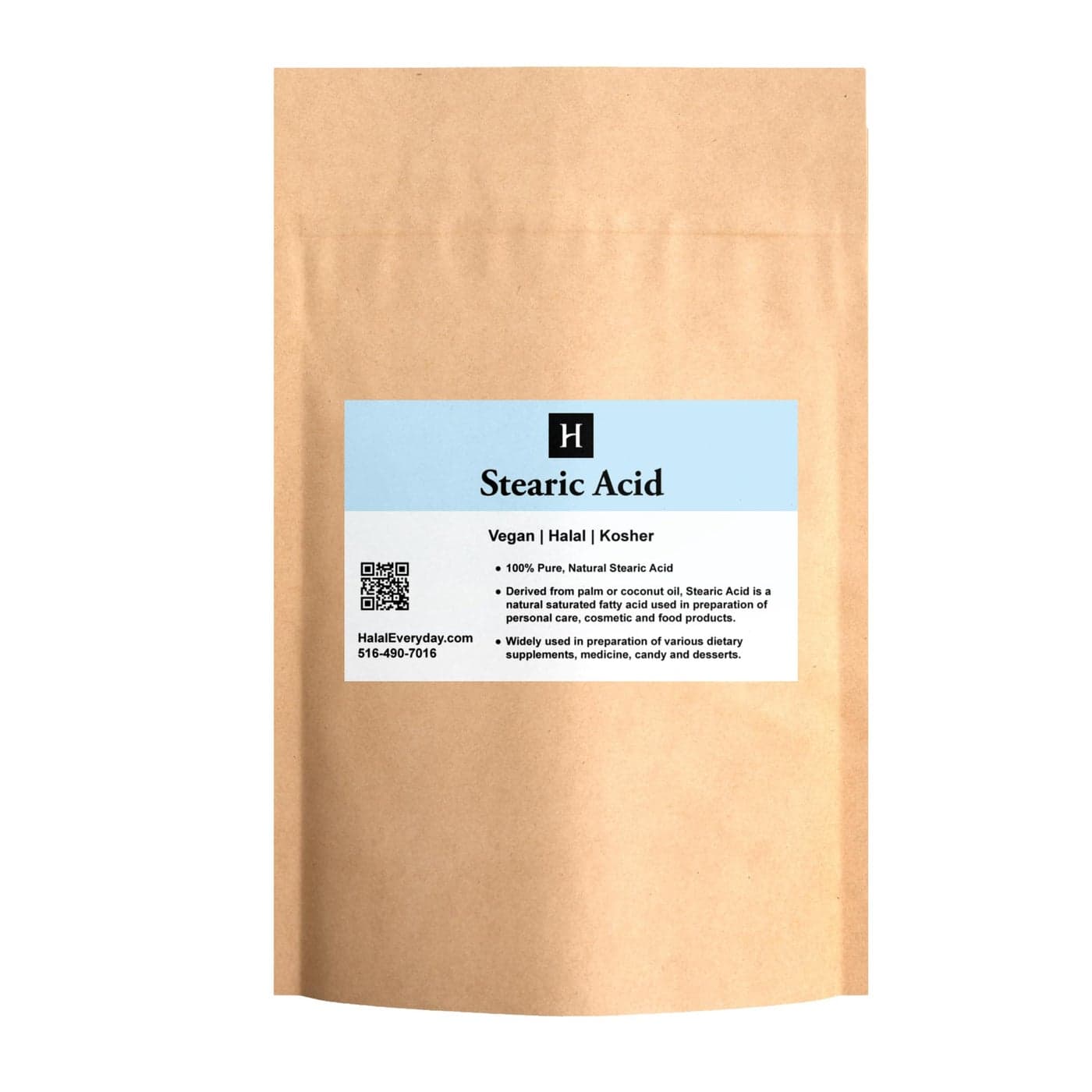 1 lb Stearic Acid White Flakes Food Grade NFUSP Natural Preservative thickener emulsifier and stabilizer for Food soap Lotion Cream