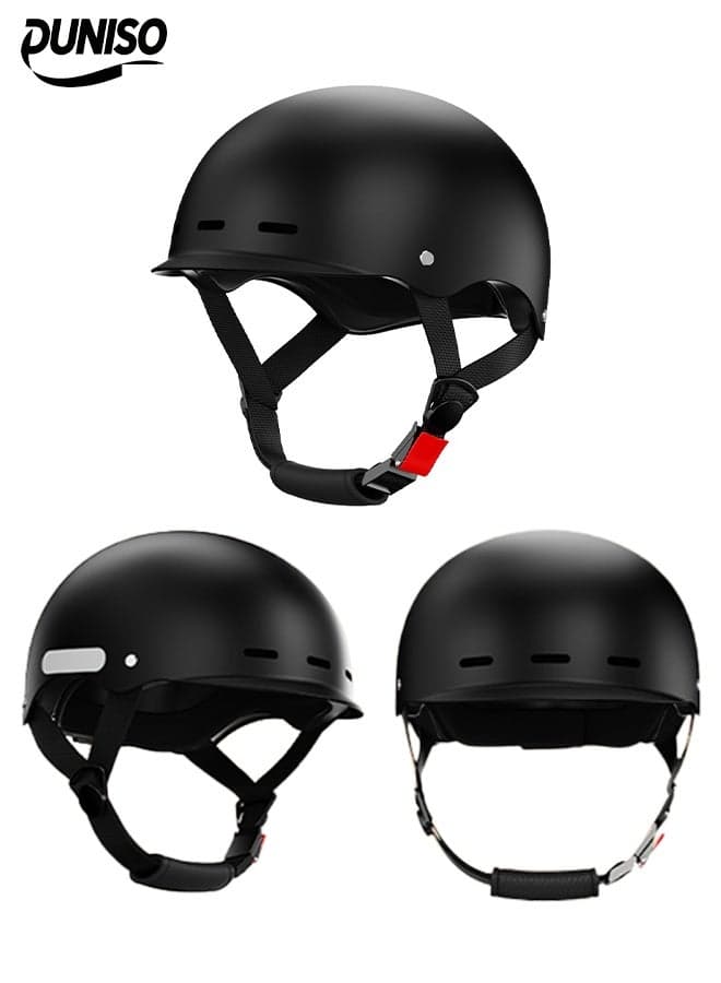 Open Face Helmet, Motorcycle Helmet,Half Shell Helmet, Adjustable Head Circumference, Shock And Fall Resistant, Suitable For Both Men And Women