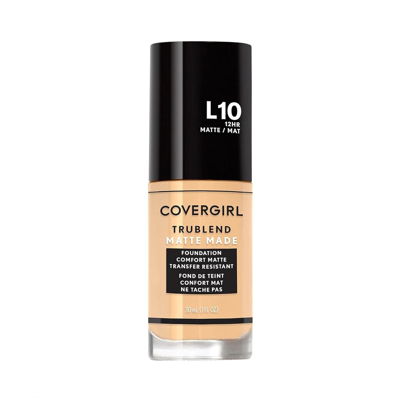 COVERGIRL TruBlend Matte Made Liquid Foundation Fair Porcelain 1 Fl Oz