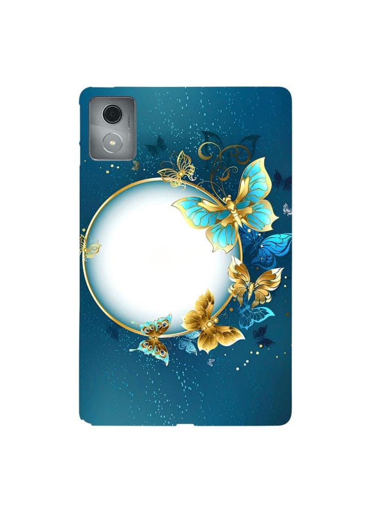 For Lenovo Tab M11 Plus TPU Case Pattern Printing Slim Tablet Protective Cover - Moon and erfly