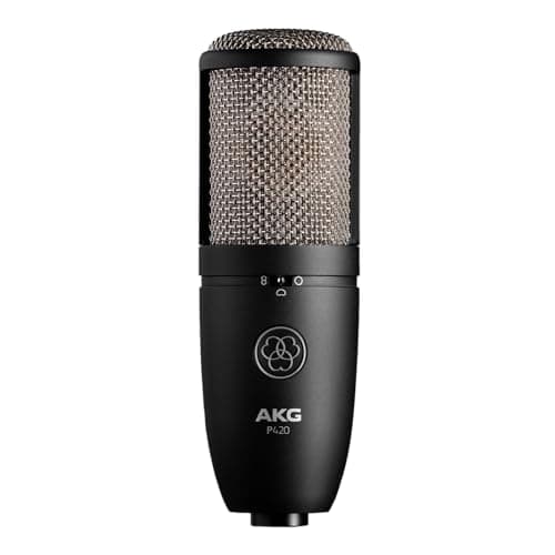 AKG P420 High-Performance Dual Capsule True Condenser XLR Microphone, Black