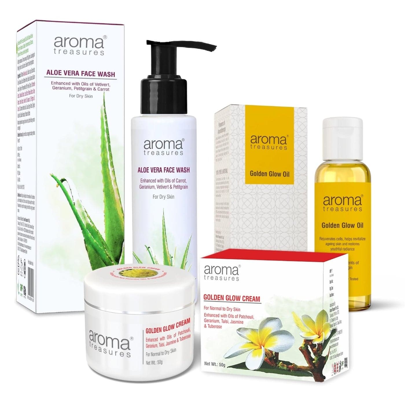 Aroma Treasures Glowing Skin Combo for Dry Skin