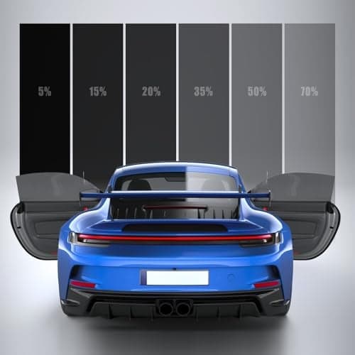 ARANA 5% Car Window Tint Film, 5 Percent Premium Nano Ceramic Window Tints 20" in × 20'FT Automotive Privacy Tinted Film for Car Trucks, Heat Control 99% Rays Block HD Vision Anti Glare & Scratch