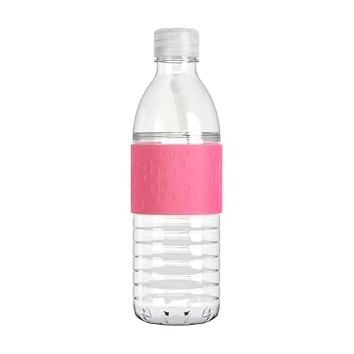 Copco Hydra 16.9 oz Water Bottle with Leak-Proof Lid - Tritan Reusable with Textured Grip Sleeve - BPA-Free, Shatter-Resistant, Dishwasher Safe for Travel, Gym, Work, Outdoors (Pink)