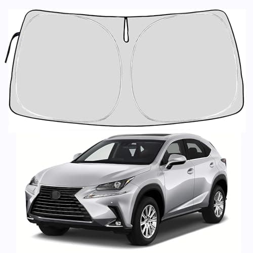 Windshield Sun Shade for Lexus NX NX250 NX350 NX350h NX450h+ 2022-2024 SUV, 4-Layer Sun Shades Cover Sun Visor Protector Foldable Block UV Rays