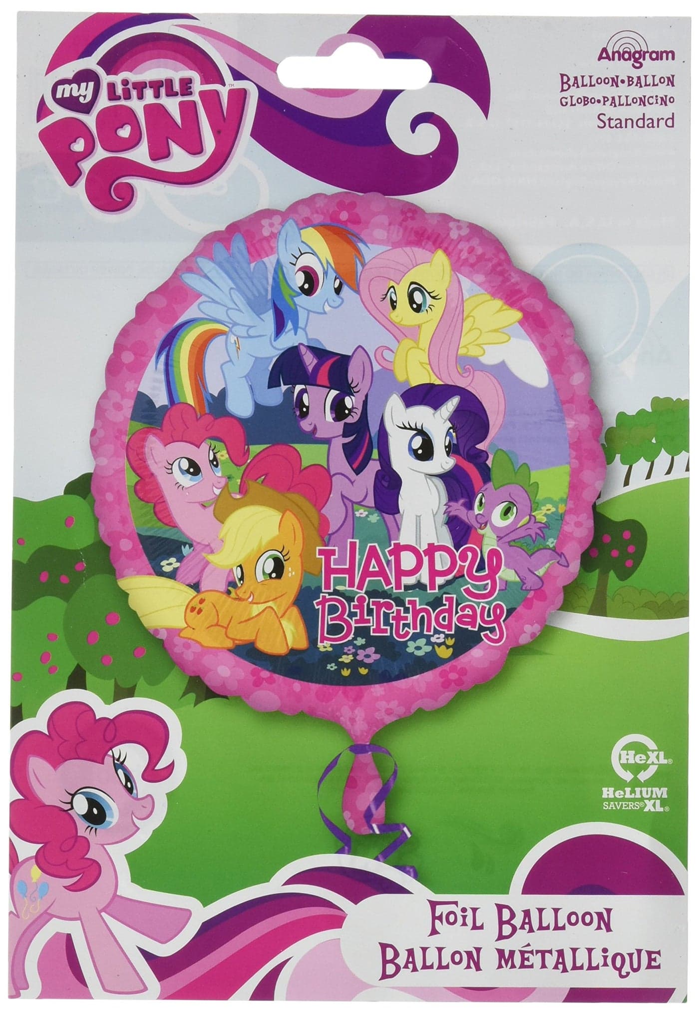 Anagram International HX My Little Pony Birthday Party Balloons, Multicolor, 17''