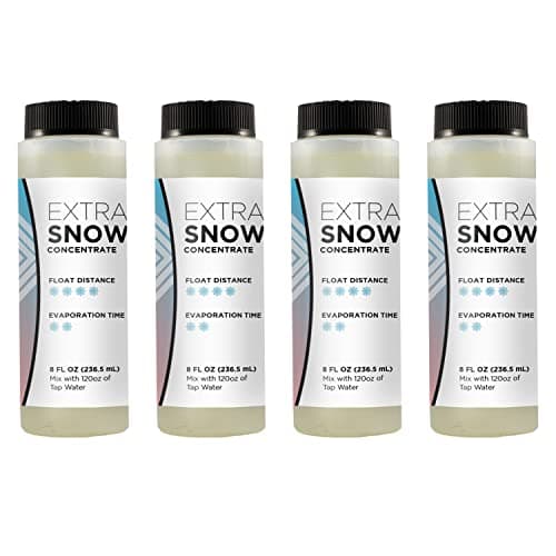 Froggy's Flakes Snow Machine Fluid Concentrate, 8 fl. oz, Extra-Dry Formula Snow Fluid with 30 Feet Float/Drop, Makes 4 Gallons of Snow Fluid