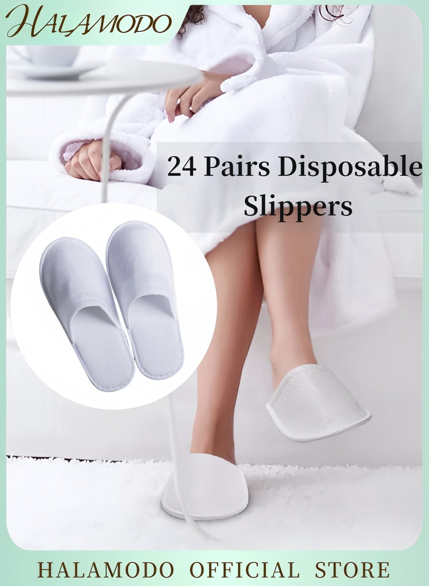 24 Pairs Unisex Spa Slippers Closed Toe Disposable Slippers Non-Slip Slippers Fluffy Guests Slippers for Hotel Home Bedroom Indoor Used