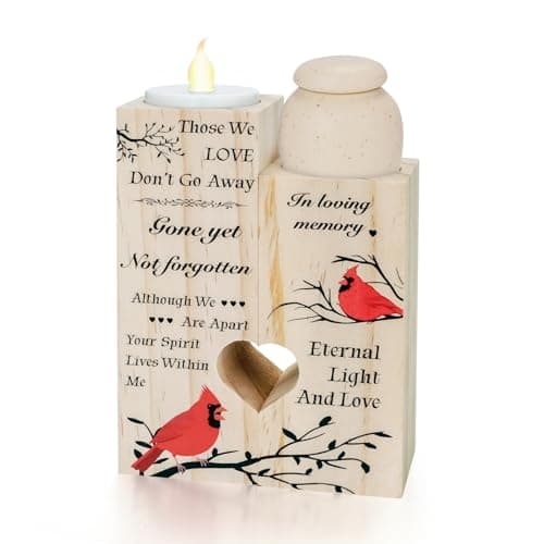 SOITIS Cremation Urns for Human Ashes Candlestick for Your Loss Sympathy Gifts for Women Men, Small Ceramic Urn for Human Ashes Keepsake Funeral Ashes Keepsake Burial Urn Memorial Urns