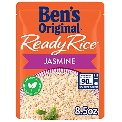 BEN'S ORIGINAL Ready Rice Jasmine Rice, Easy Dinner Side, 8.5 oz Pouch