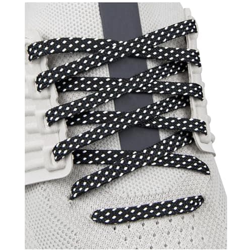 Endoto Shoe Laces for ON CloudMonster, 7MM Flat Shoelaces Replacement Women Men Sneakers Strings(Color:Black&White,Size:45Inch)