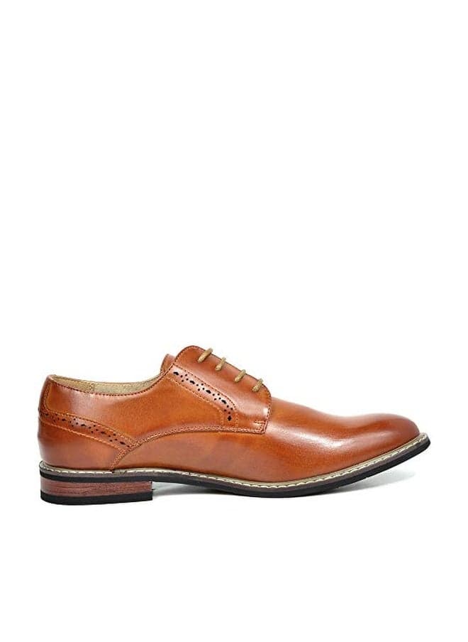 Bruno Marc Men's Leather Lined Dress Oxfords Shoes,Size 11,Brown,PRINCE-16