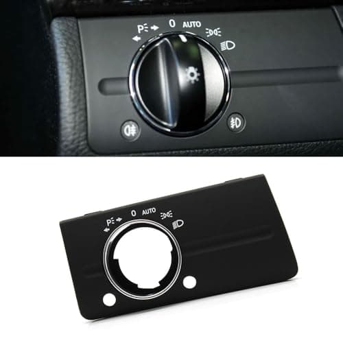 Goodithy Front Left Dashboard Headlight Switch Cover Head Light Panel Trim Replacement Compatible with Mercedes Benz W211 E Class 320 350 550 2003 2004 2005 2006 2007 2008 (Model A)