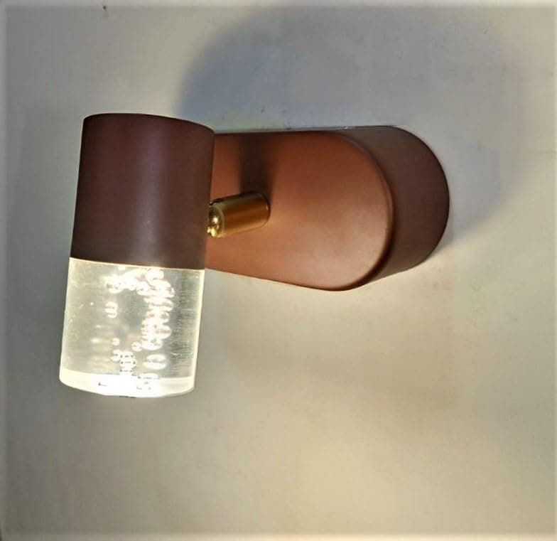 FILLISKA® 3 in 1 Single Wall spot/Picture/Display/Mirror Light with Adjustable Head and Colour Changing Function (AntiqueGold-797)