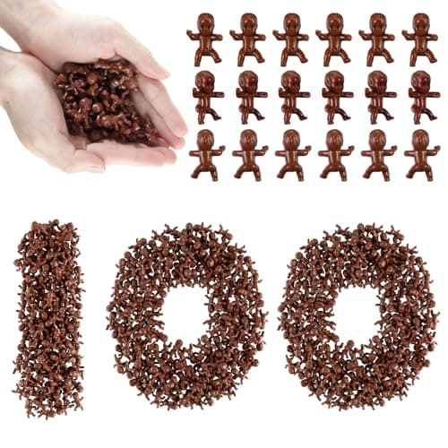 ZJJZGYXINTAI 100 PCS Mini Babies for Baby Shower Games 1 Inch Plastic Babies Bulk for King Cake Ice Cube Tiny Baby Figurines for My Water Broke Game