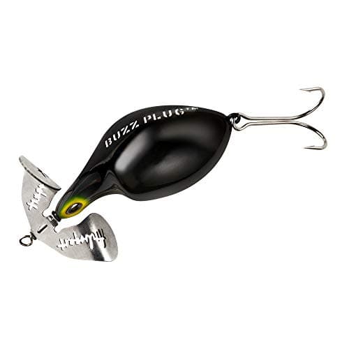 Arbogast Buzz Plug, Floating Buzzbait Fishing Lure, Freshwater Fishing Lures for Bass Catching, Black, Standard, 2 7/8 in, 1 oz