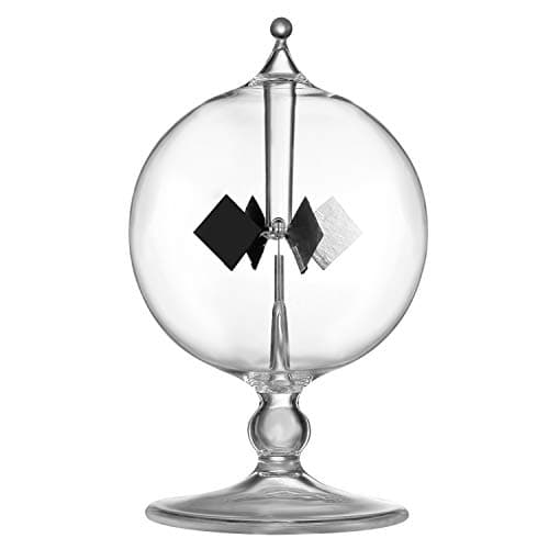 DORAMI Clear Solar Power Crookes Radiometer Sun Light Energy Glass Windmill Spinning Vanes