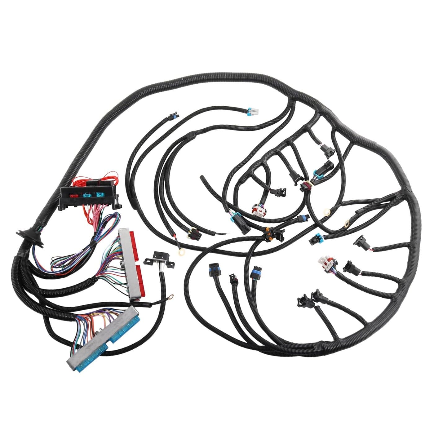 RADHLBNIU LS1 Wiring Harness T56 Compatible with TH400 TH350 700R4 2004R Manual Transmission DBC LS1 Engines 48 53 60 19972006 Drive by Cable EV1 Fuel injectors