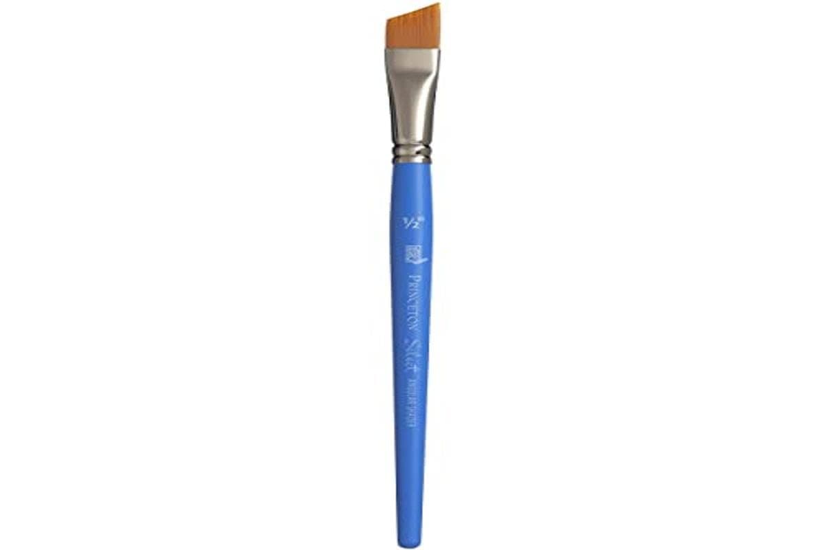 Princeton Select Artiste Series 3750 Paint Brush for Acrylic Watercolor and Oil Angular Shader 12 Width