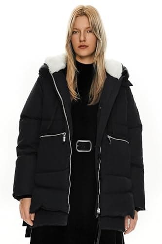 Orolay Women's Thickened Down Jacket Black X-Small
