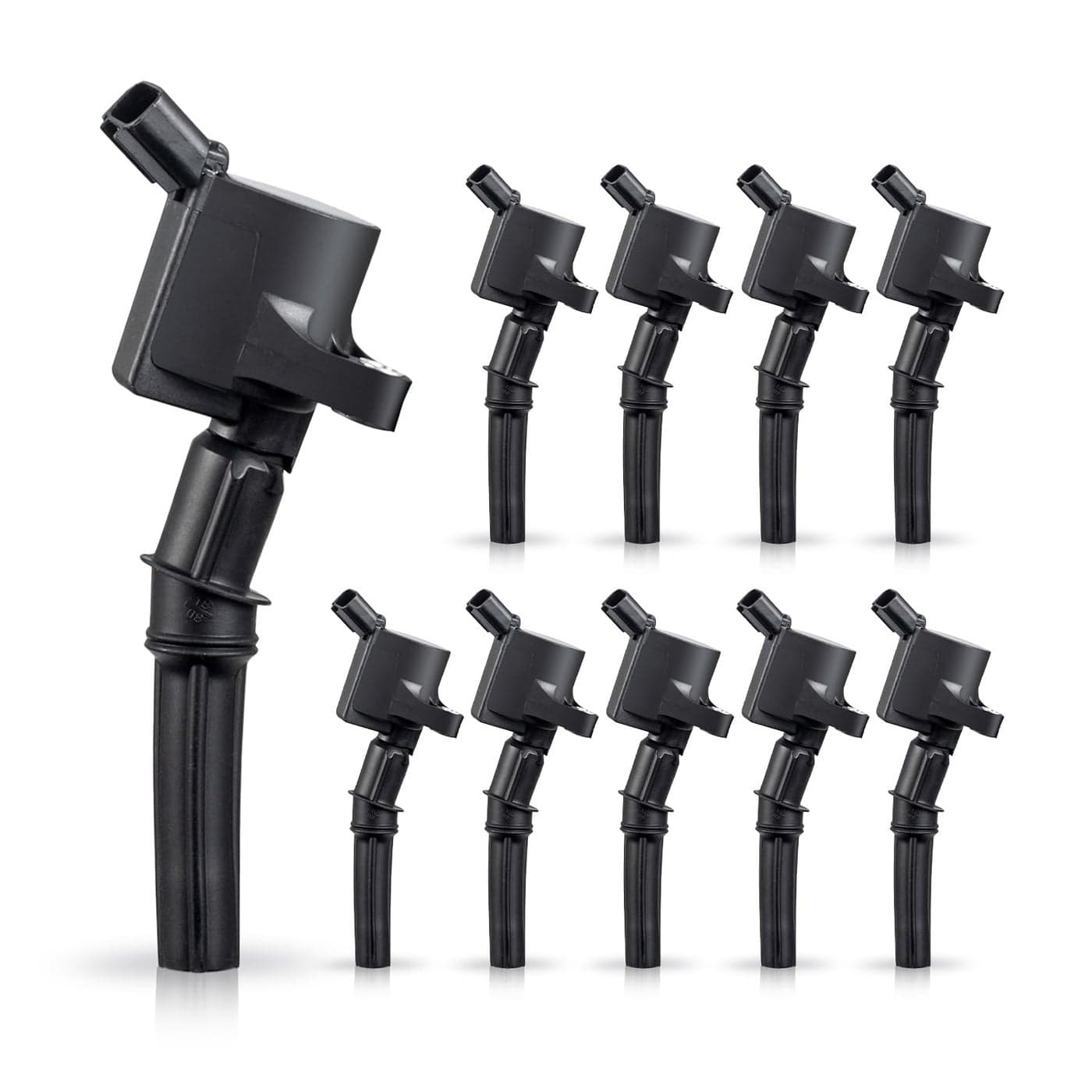 ENA Set of 10 Ignition Coil Pack Compatible with Ford Lincoln Mercury Super Duty E250 E350 E450 F350 F450 F550 Econoline Excursion 46L 54L 68L V8 V10 Coils Replacement For 3W7Z12029AA DG508 FD503