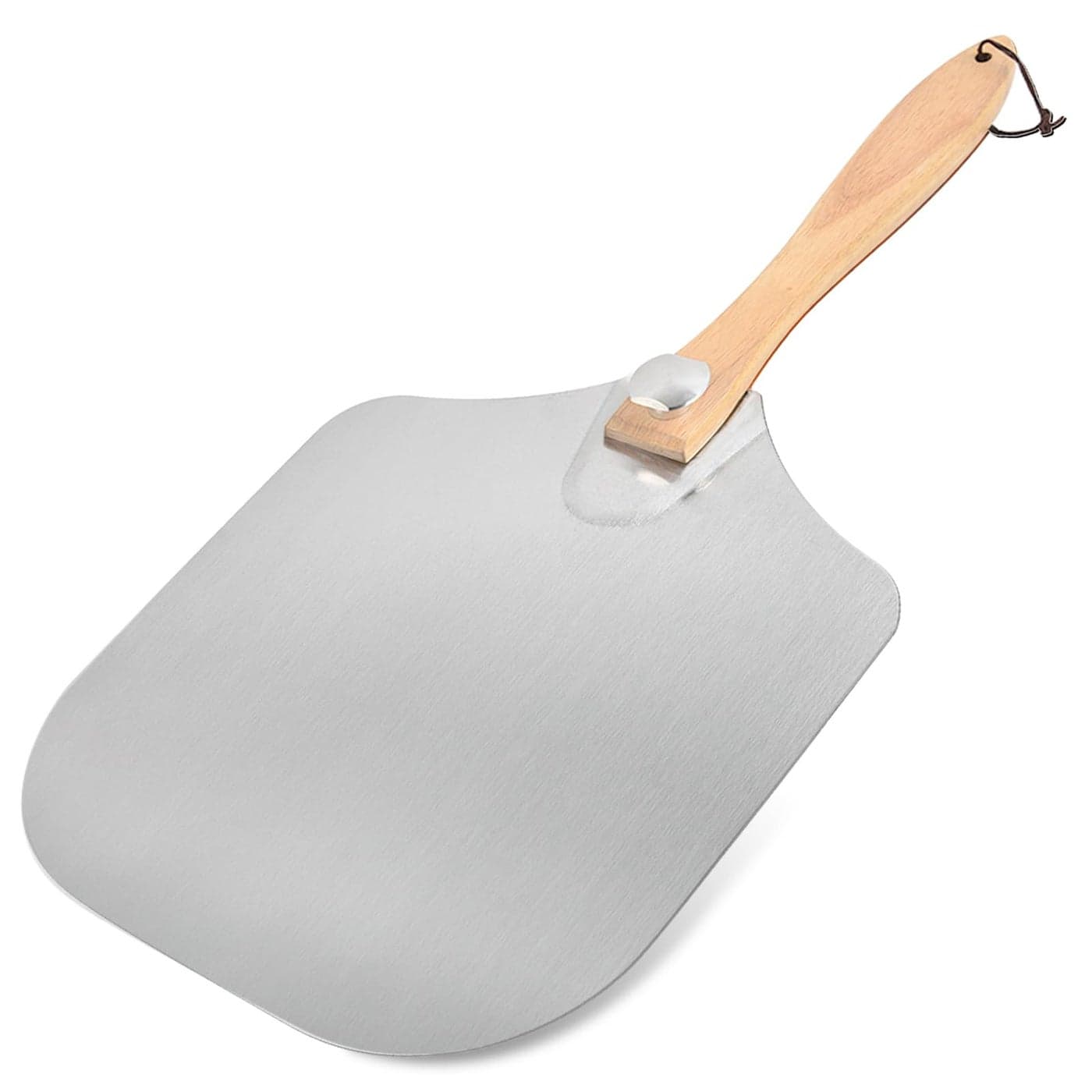 Luvan Aluminum Metal Pizza Peel with Foldable Wooden Handle12x14 Inch Aluminum Pizza PeelPizza Paddle Foldable Pizza Spatula Paddle for OvenBaking Homemade Bread