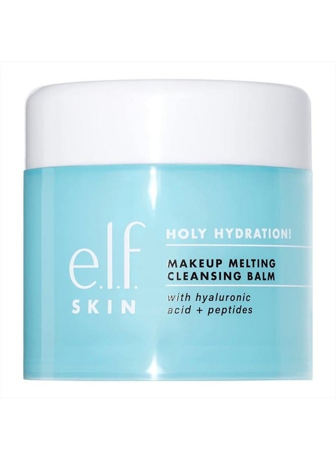 Holy Hydration! Makeup Melting Cleansing Balm, Face Cleanser & Makeup Remover, Infused with Hyaluronic Acid to Hydrate Skin, 2 Oz
