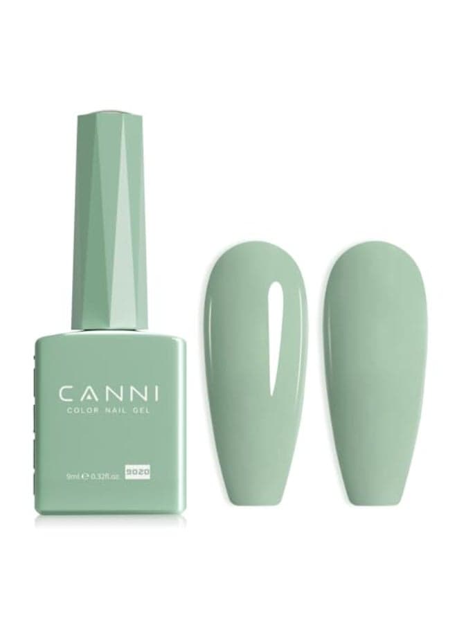CANNI Light Green Gel Nail Polish 1Pcs Sage Green Gel Polish Mint Color High Gloss Soak Off U V Nail Manicure Salon DIY