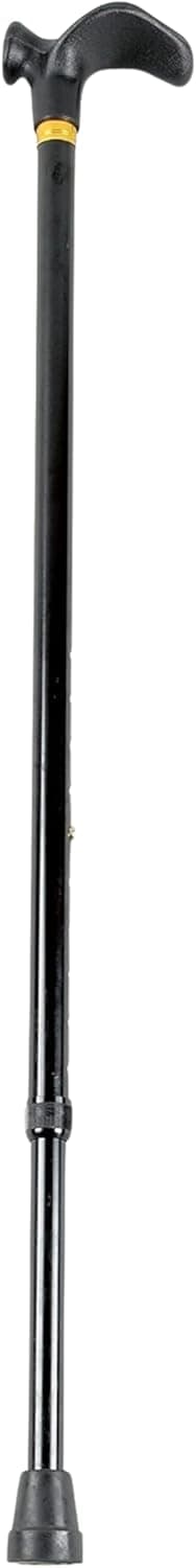 Days Contoured Grip Sticks Walking Stick with Comfortable Grip for Enhanced Support Features Central Handle Positioning to Reduce Wrist Strain NonFolding 2938 Right Black
