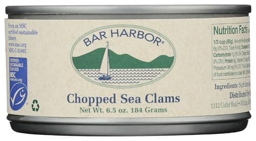 Bar Harbor Chopped Surf Clams Sweet and Tender 65 oz 184 grams can