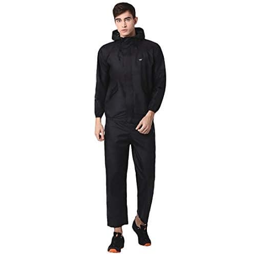 Wildcraft Nylon Hypadry Unisex Casual Style, Black Rain Cheater Suit E Plus (41310)-X_Large